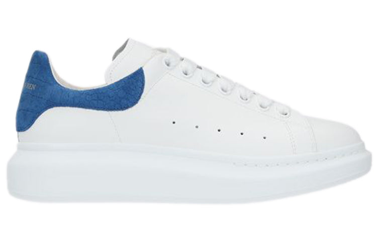 Alexander McQueen Oversized Sneaker 'White Blue Crocodile' 625162WHZ4K9255 #