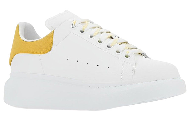 (WMNS) Alexander McQueen Oversized Shoes 'White Yellow' 719412WHGP79429 #