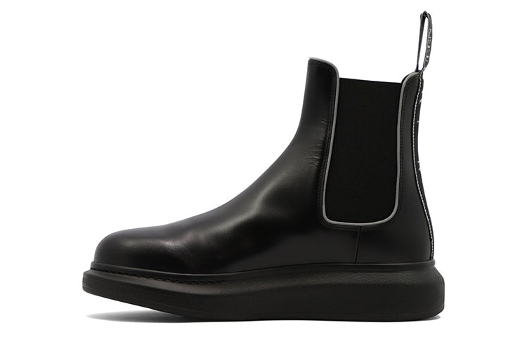 Alexander McQueen Leather Chelsea Boots 'Core Black' 682486WIB511081 #