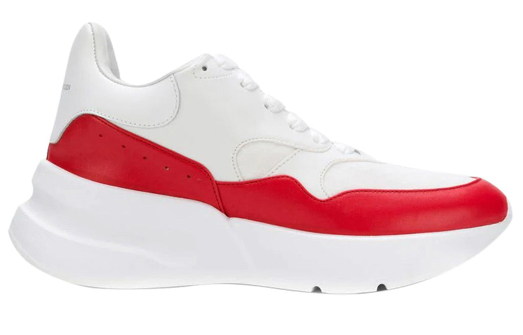 (WMNS) Alexander McQueen Oversized Runner in Nappa Calf Leather 'White Red' 533710WHT999092 #