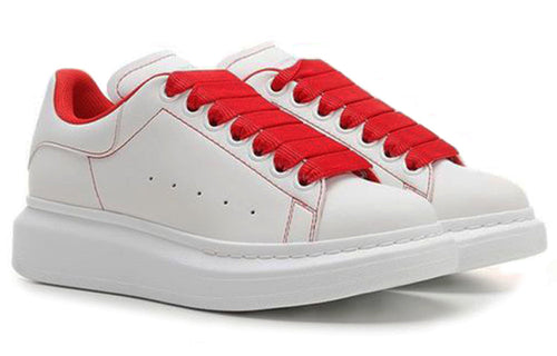 (WMNS) Alexander McQueen Larry Sneakers 'White Red' 676698W4RJ19676 #