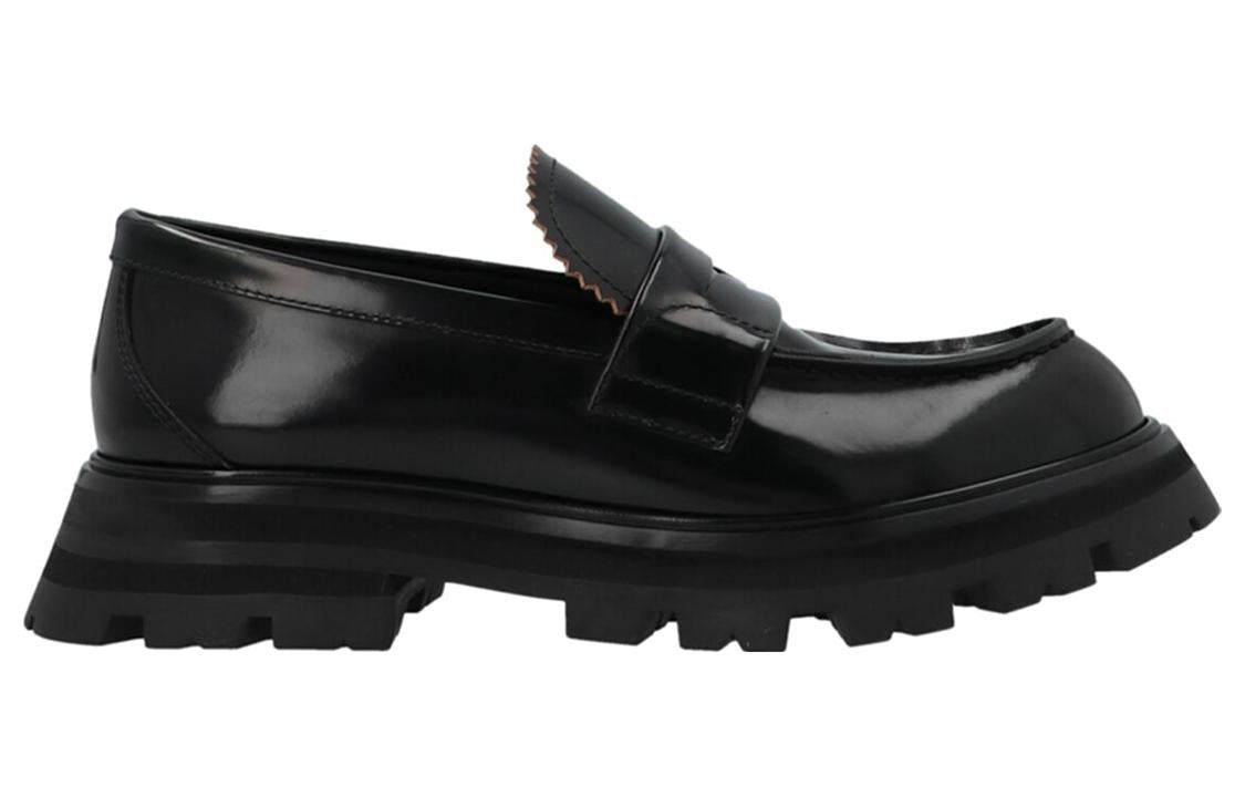 (WMNS) Alexander McQueen Wander Loafer 'Black' 666328WHZ801000 #