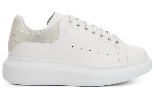 (WMNS) Alexander McQueen Oversized Low-Top Sneakers 'White Beige' 718233WICG68959 #