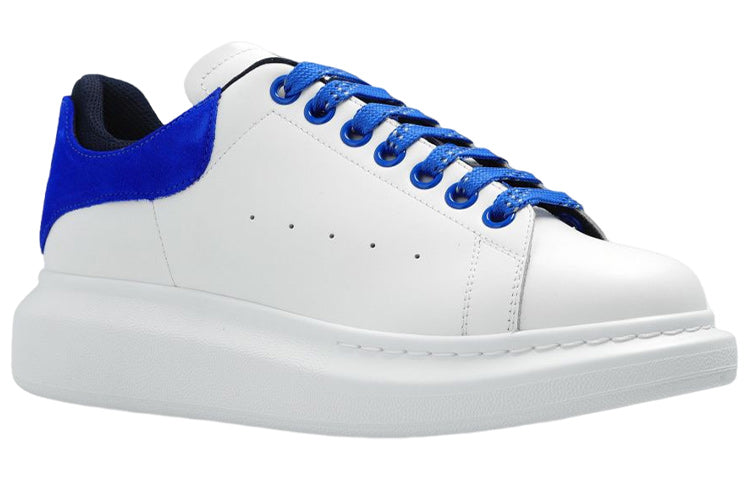 (WMNS) Alexander McQueen Oversized Sneakers 'White Blue' 697103WICYA8823 #