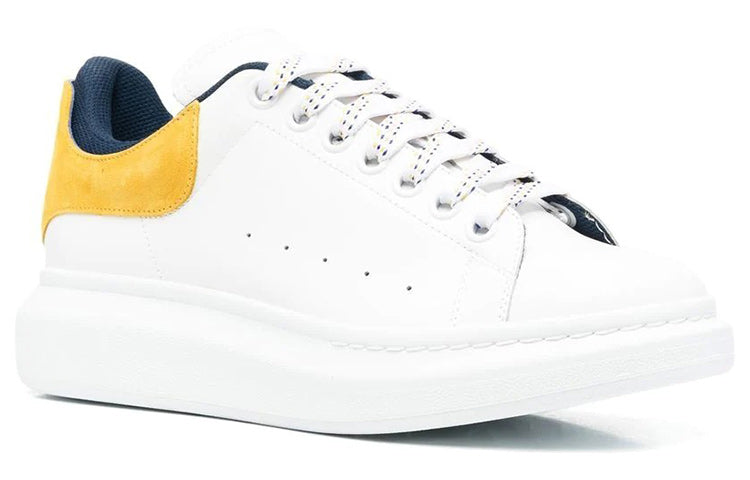 Alexander McQueen Oversized Sneaker 'White Pop Yellow Navy' 705060WIBNT8998 #
