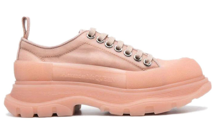 (WMNS) Alexander McQueen Tread Slick Lace Up Polyamide Sneakers 'Pink' 658080W4Q316833 #