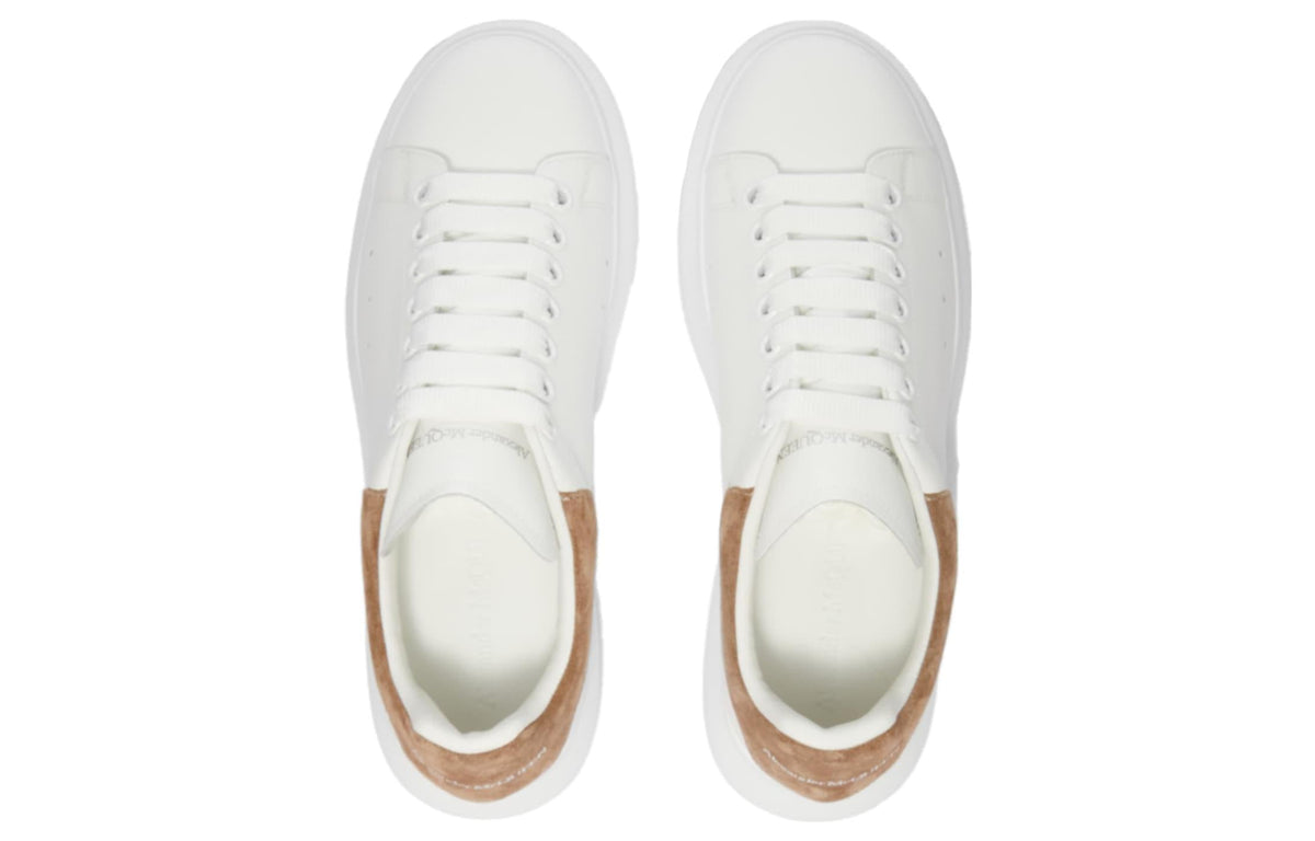 Alexander McQueen Suede Heel Tab Wedge Sole Sneaker 'White Mole' 553680WIBN29784 #