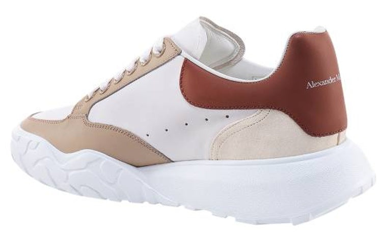 Alexander McQueen Court Trainers 'White Tan Red' 735780WID6A8804 #