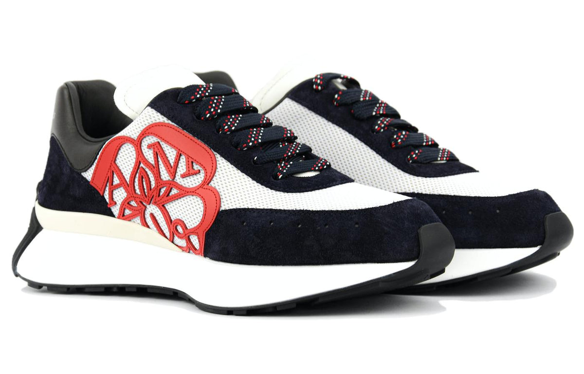 Alexander McQueen Sprint Runner 'Black White Red' 705074W4V618928 #