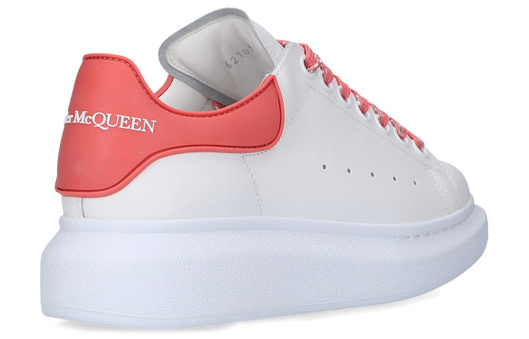 (WMNS) Alexander McQueen Oversized Sneaker 'White Coral' 621056WHXMT9097 #