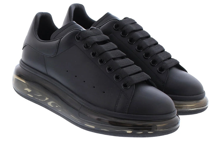 (WMNS) Alexander McQueen Oversized Sneaker 'Clear Sole - Black' 611698WHX981000 #