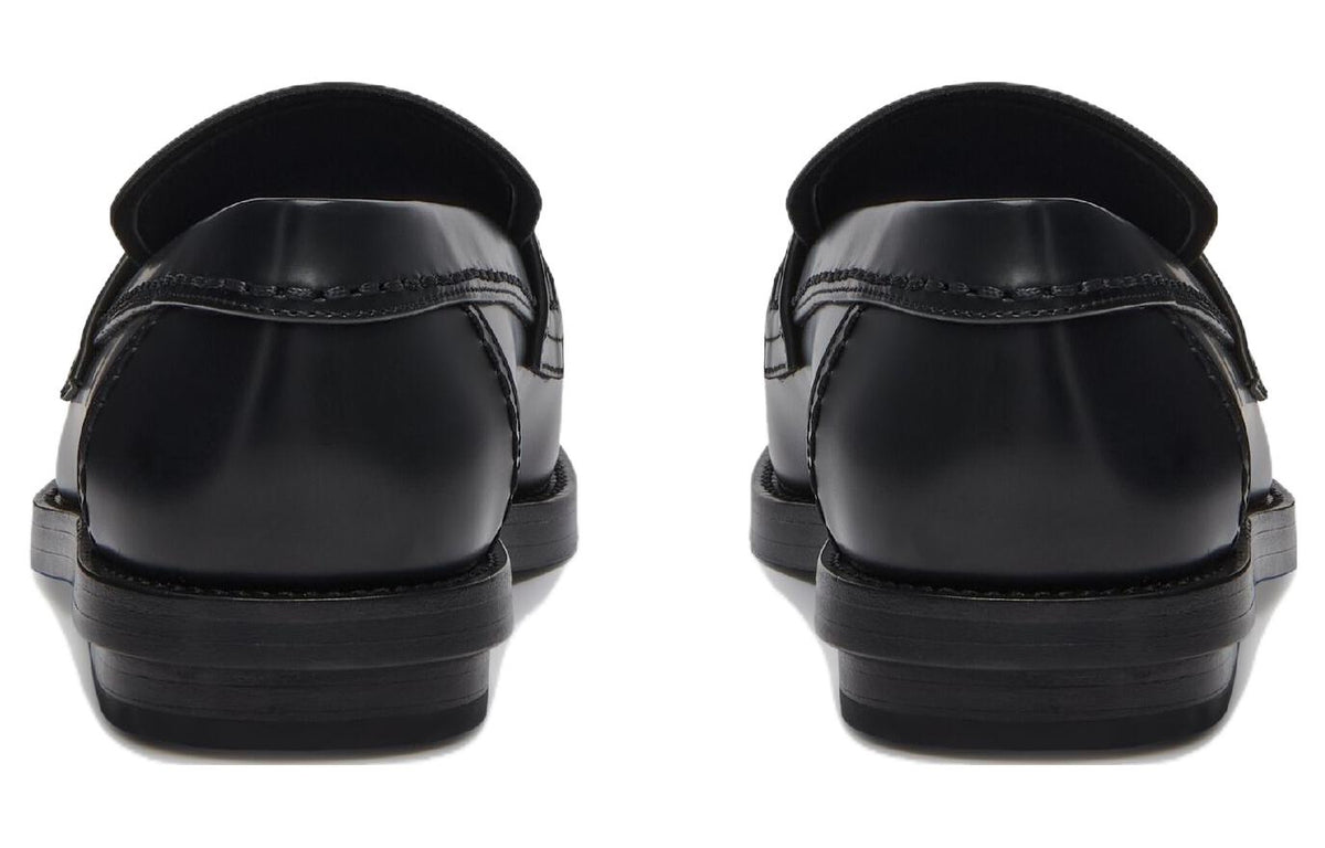 (WMNS) Alexander McQueen Seal Loafer 'Black Gun Metal 783218WIES31081 #