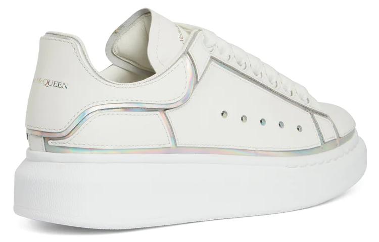 (WMNS) Alexander McQueen Oversized Sneakers 'White Silver' 708750WIBNV9989 #