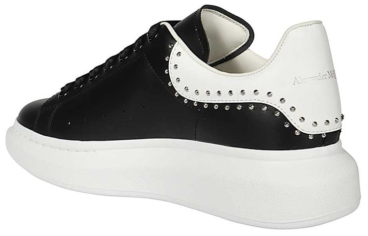Alexander McQueen Oversized Sneaker 'Black Studs' 628017WHTQQ1071 #