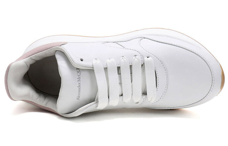 (WMNS) Alexander McQueen Oversized Runner Sneakers 'White Pink' 586409WHRUB9182 #