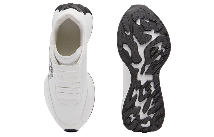 (WMNS) Alexander McQueen Sprint Runner 'White Black' 755637WIDN89089 #