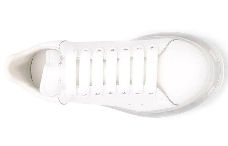 (WMNS) Alexander McQueen Oversized Sneaker 'White Clear Sole' 611698WHX989000 #