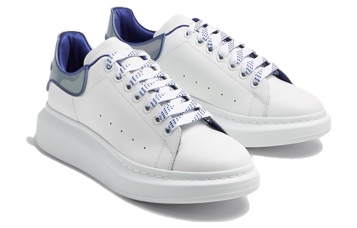 Alexander McQueen Oversized Sneakers 'White Blue Iridescent' 757704WIE868710 #
