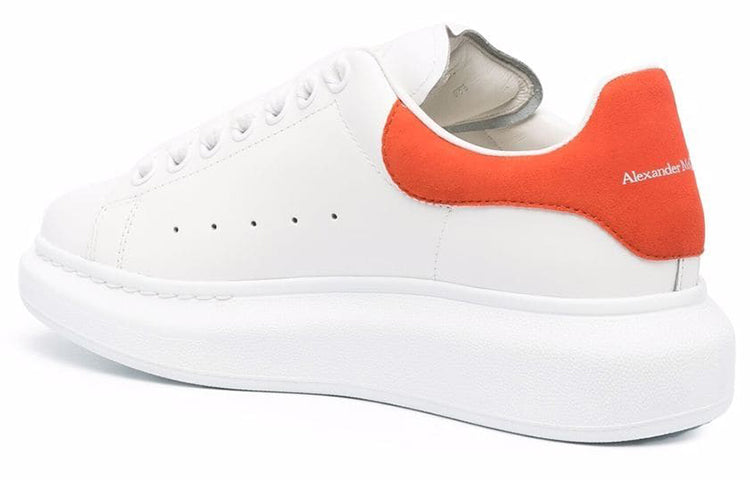(WMNS) Alexander McQueen Oversized Sneaker 'White Orange' 553770WHGP79411 #