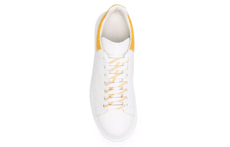 Alexander McQueen Oversized Sneaker 'White Yellow Crocodile' 625162WHYB89429 #