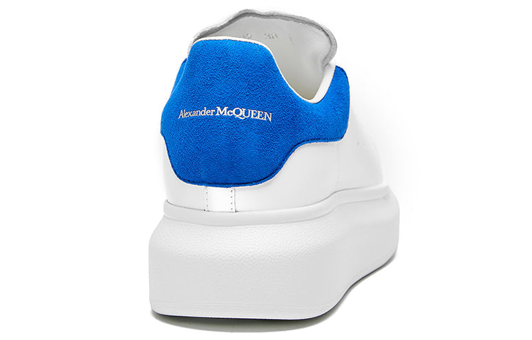 (WMNS) Alexander McQueen Oversized Shoes 'White Royal Blue' 719412WHGP78981 #