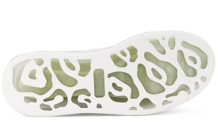 Alexander McQueen Oversized Sneaker 'Transparent Sole - White Gunmetal' 662659WIA4T9058 #