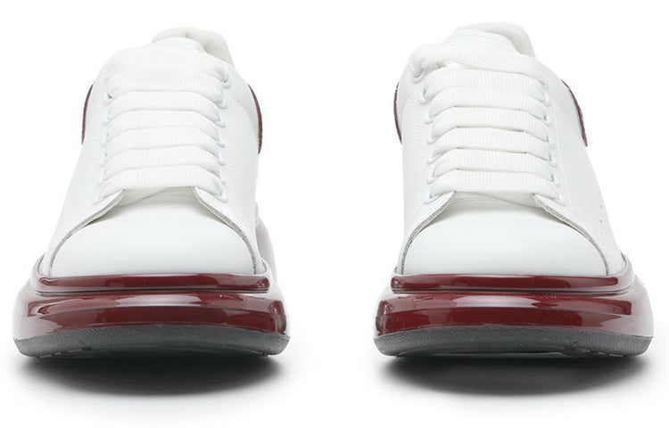 Alexander McQueen Oversized Sneaker 'White Burgundy Metallic' 750341WIDJT8835 #