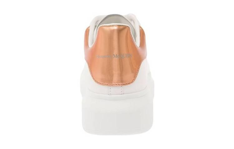 (WMNS) Alexander McQueen Oversized Sneakers 'White Rose Gold' 718232WIE829053 #