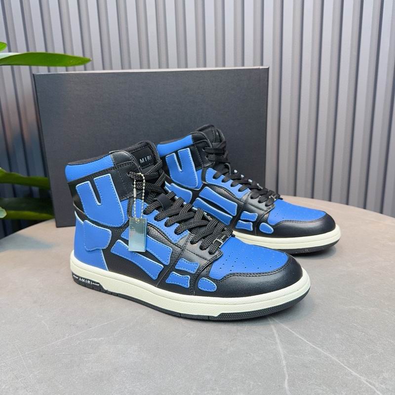 Amiri Skel-Top High Sneaker — Blue / Black