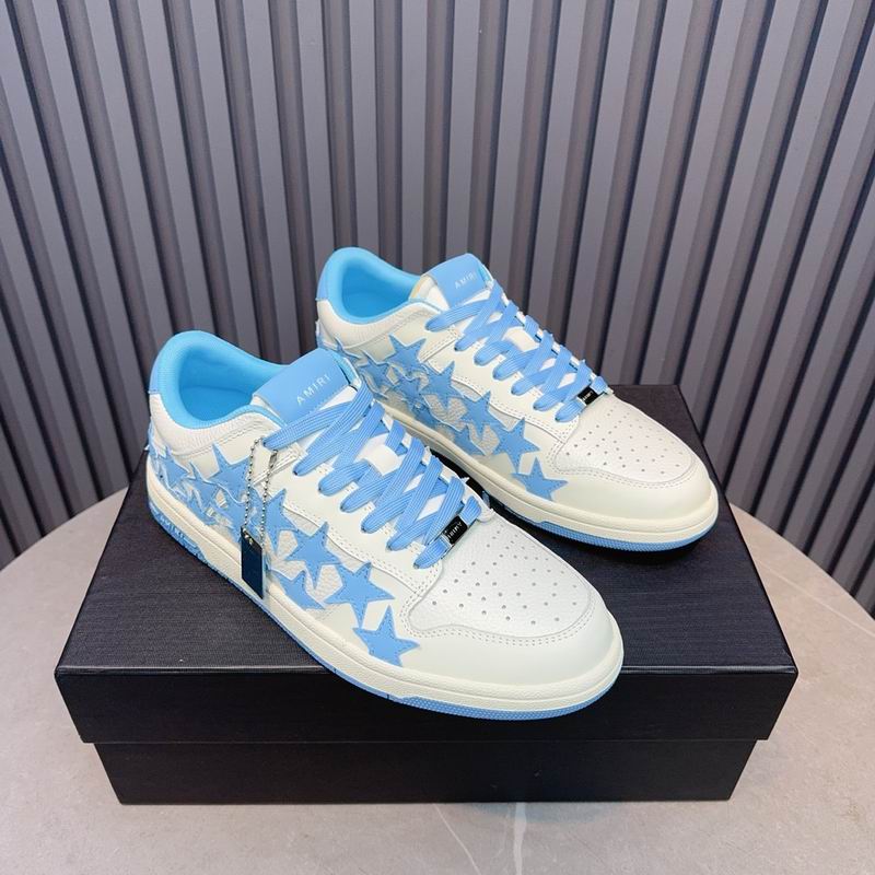 Amiri Stars Court Low Sneaker – MNS0652 | Sky Blue/White