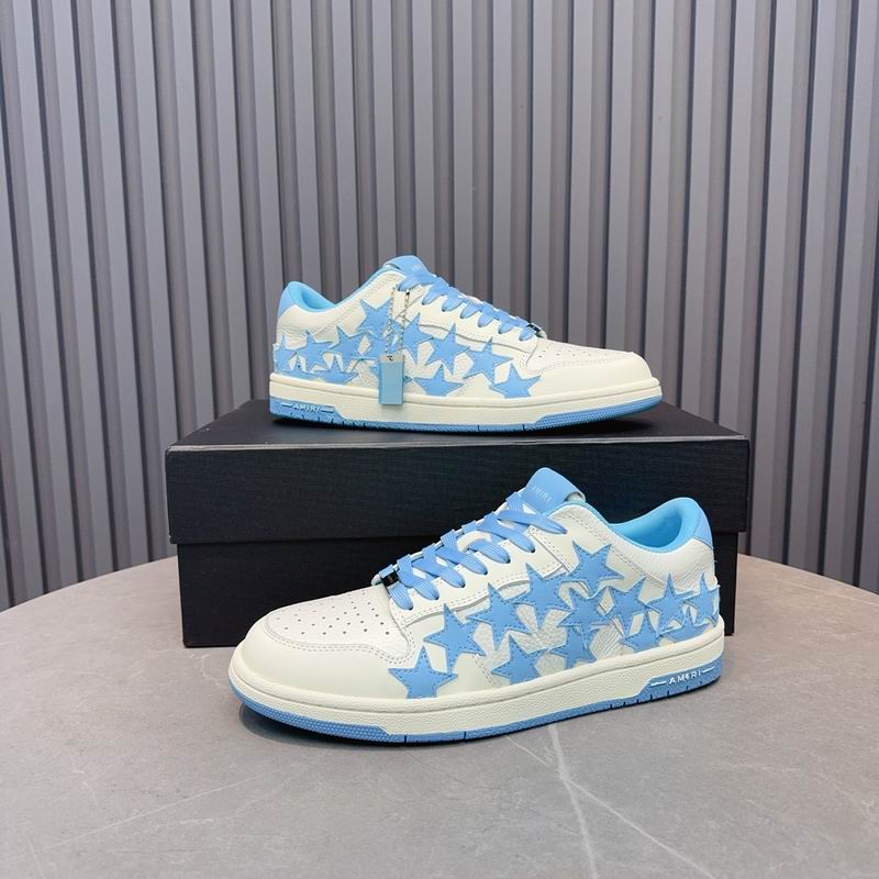 Amiri Stars Court Low Sneaker – MNS0652 | Sky Blue/White