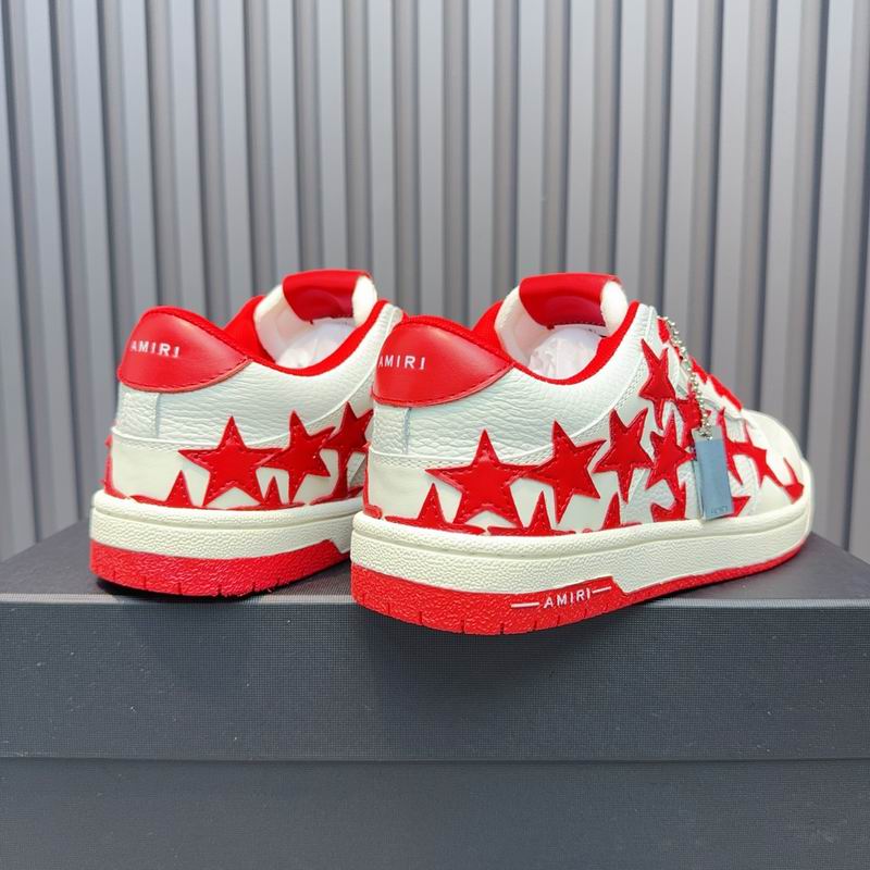 AMIRI Stars Court Low Sneaker – White / Red