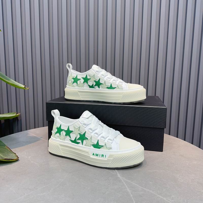 AMIRI Stars Court Low Sneaker – White / Green