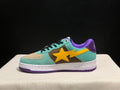 BAPE STA Sneakers | Multi-Panel Suede | Teal/Purple | EU Sizes 36–45