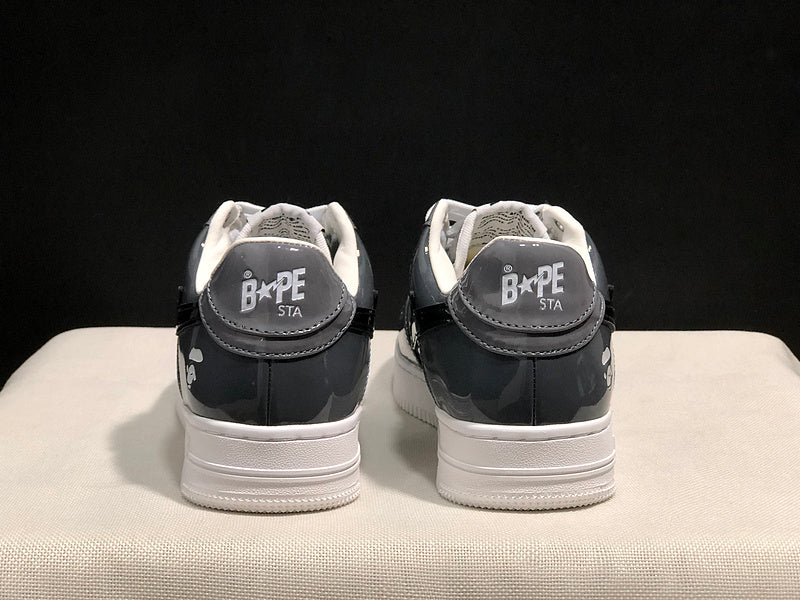 BAPE STA Sneakers | Grey Patent | EU Sizes 36–45
