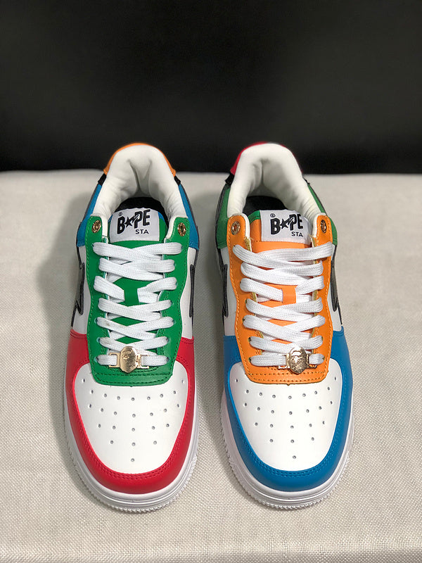 BAPE STA Sneakers | Multicolor Colorblock | EU Sizes 36–45