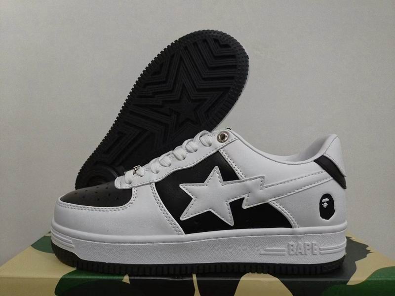 BAPE STA Sneakers | Two-Tone Leather | EU Sizes 36–45