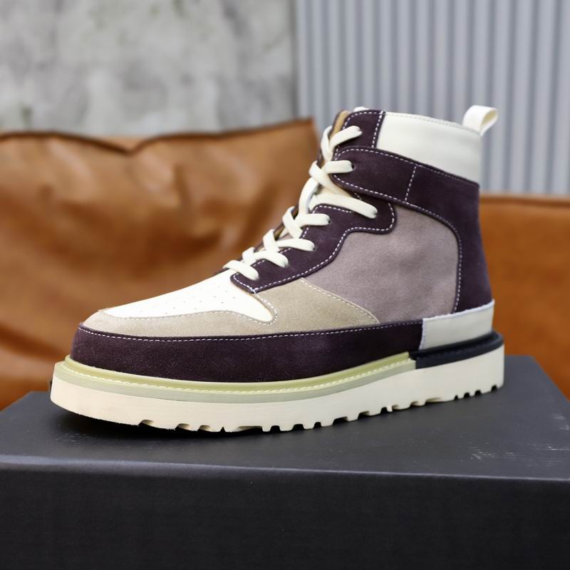 UGG Lowmel High-Top Sneaker — Plum / Mauve / Cream