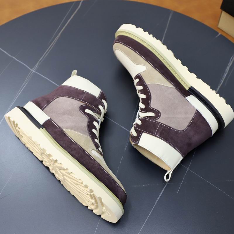 UGG Lowmel High-Top Sneaker — Plum / Mauve / Cream