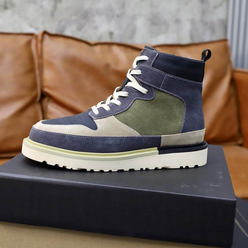 UGG Lowmel High-Top Sneaker — Navy / Olive / Sand