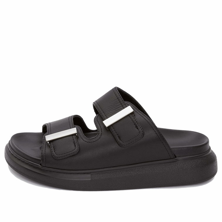 (WMNS) Alexander McQueen Hybrid Slide 'Black' 650784WHXZE1081 #