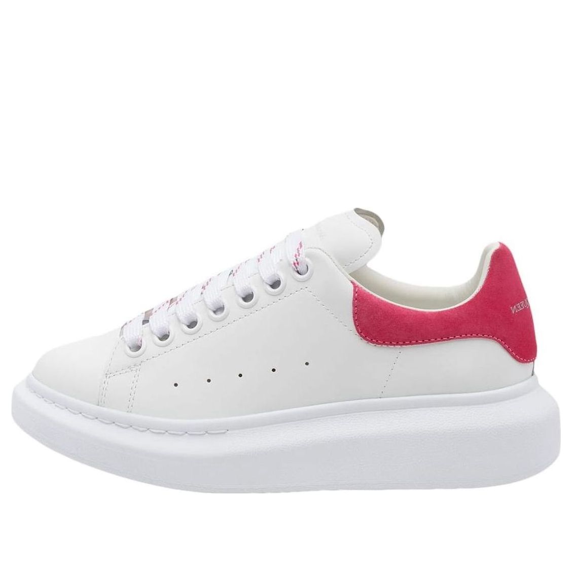 (WMNS) Alexander McQueen Oversized Sneakers 'White Rose Pink' 718139WIBN28844 #