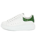 (WMNS) Alexander McQueen Oversized Sneaker 'White Green Crocodile' 553770WIAF89409 #