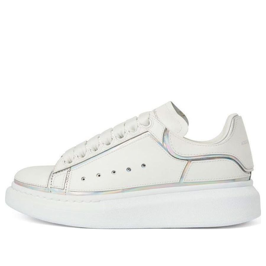 (WMNS) Alexander McQueen Oversized Sneakers 'White Silver' 708750WIBNV9989 #