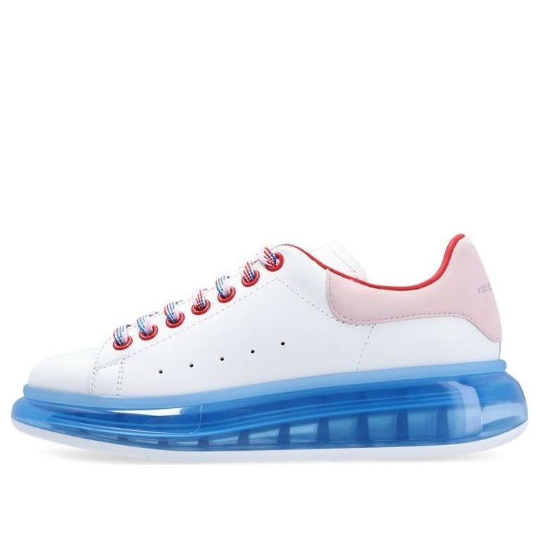 (WMNS) Alexander McQueen Oversized Sneaker 'White Blue' 611698WHXMA9623 #