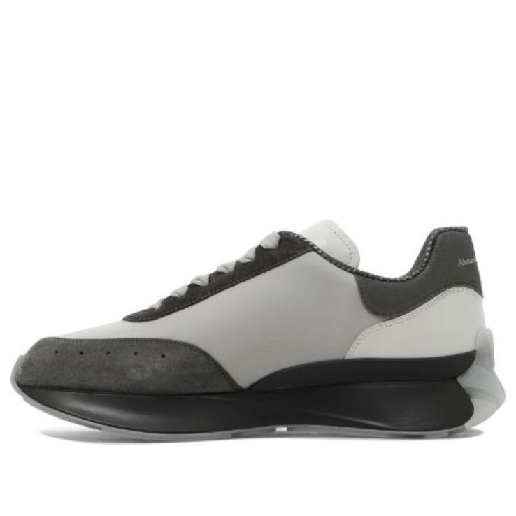 Alexander McQueen Sprint Runner Exaggerated-Sole 'Grey White' 705071W4W118395 #