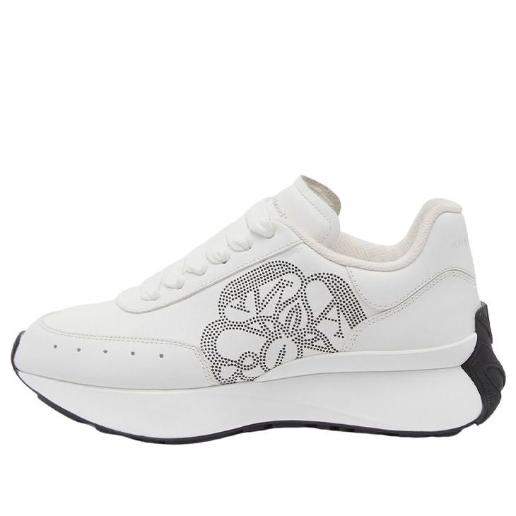 (WMNS) Alexander McQueen Sprint Runner 'White Black' 755637WIDN89089 #