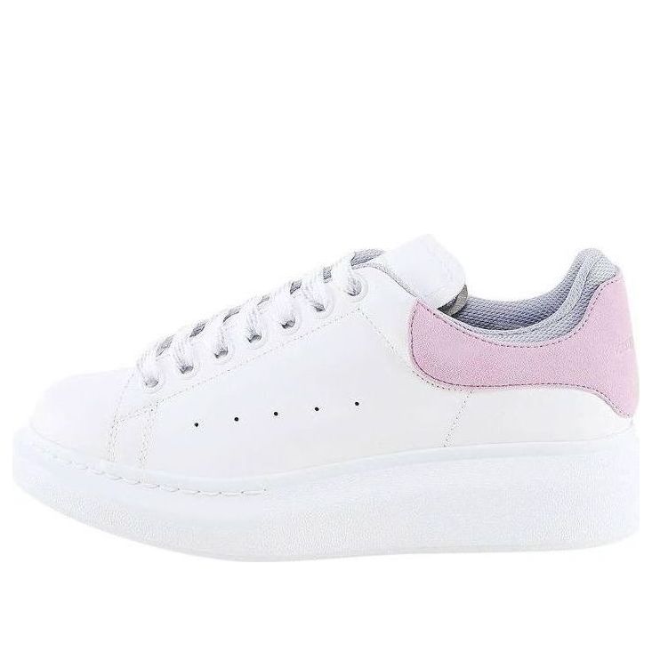 (WMNS) Alexander McQueen Oversized Low-Top Sneakers 'White Pink Purple' 697103WIBNH9859 #