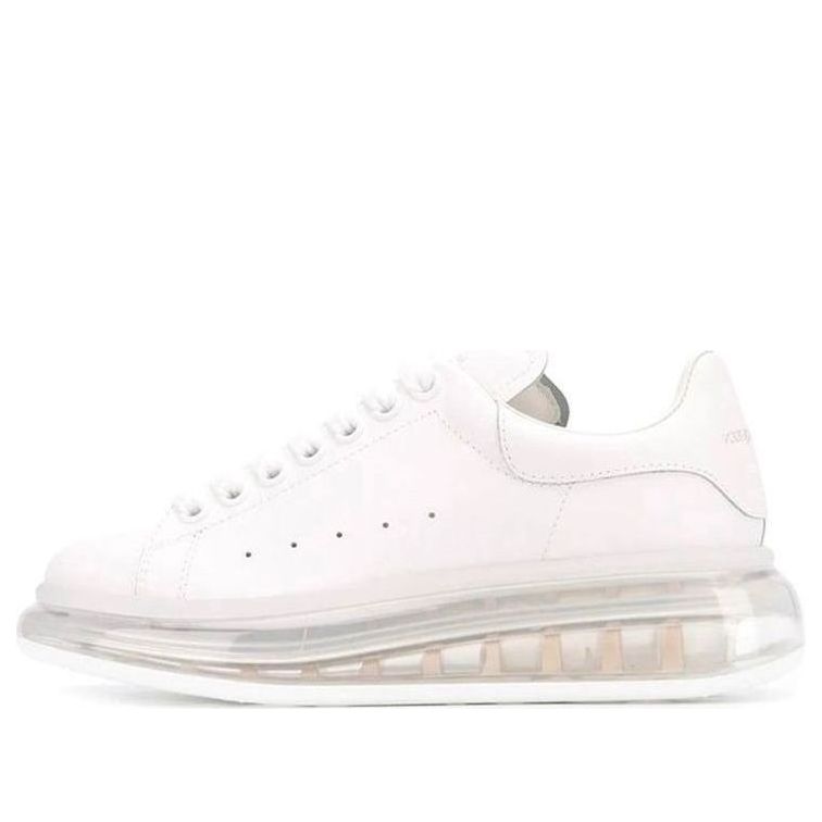 (WMNS) Alexander McQueen Oversized Sneaker 'White Clear Sole' 611698WHX989000 #