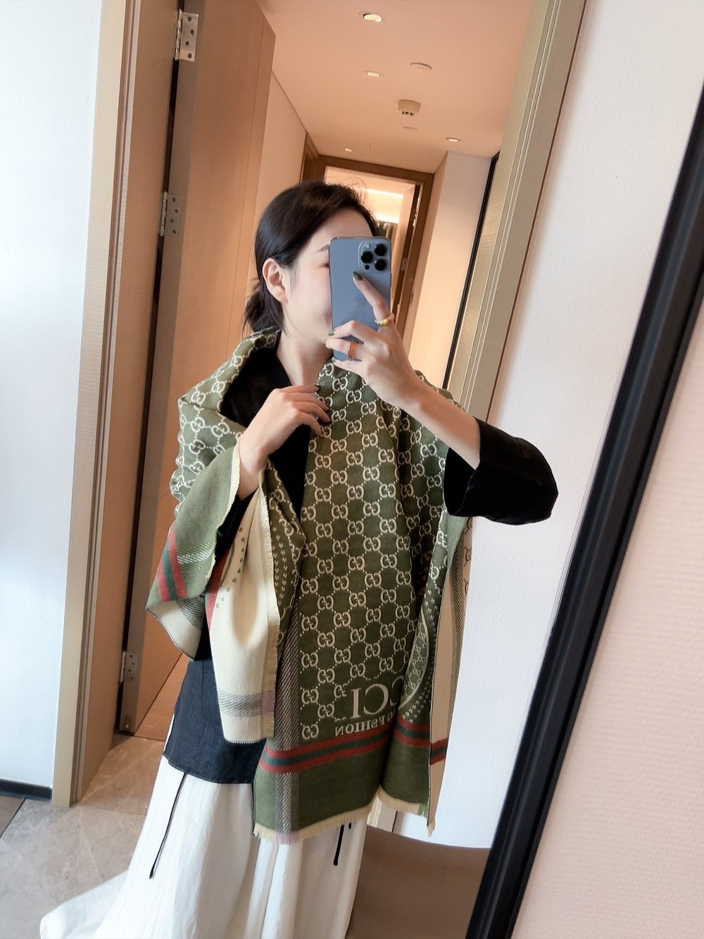 Gucci Reversible Logo Scarf